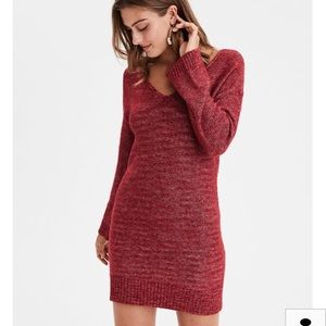 Tie Back Sweater Dress